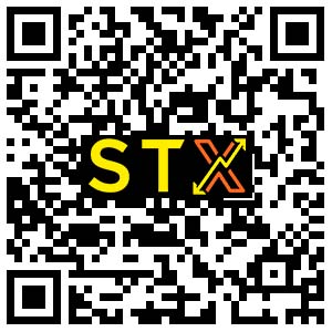 QR code to download the STX app